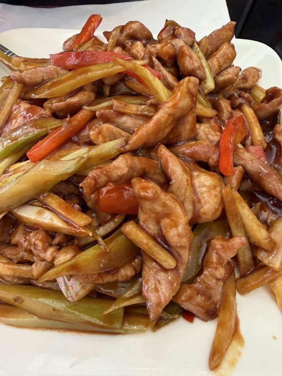 Spicy Shredded Pork in Garlic Sauce