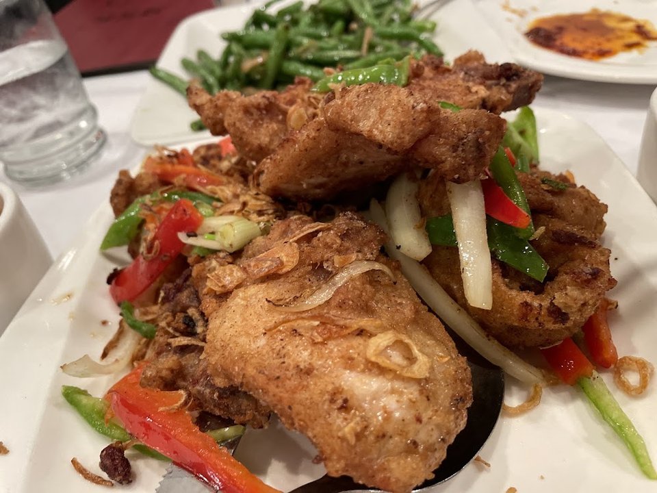 Crispy Pork Chops w Salt & Pepper